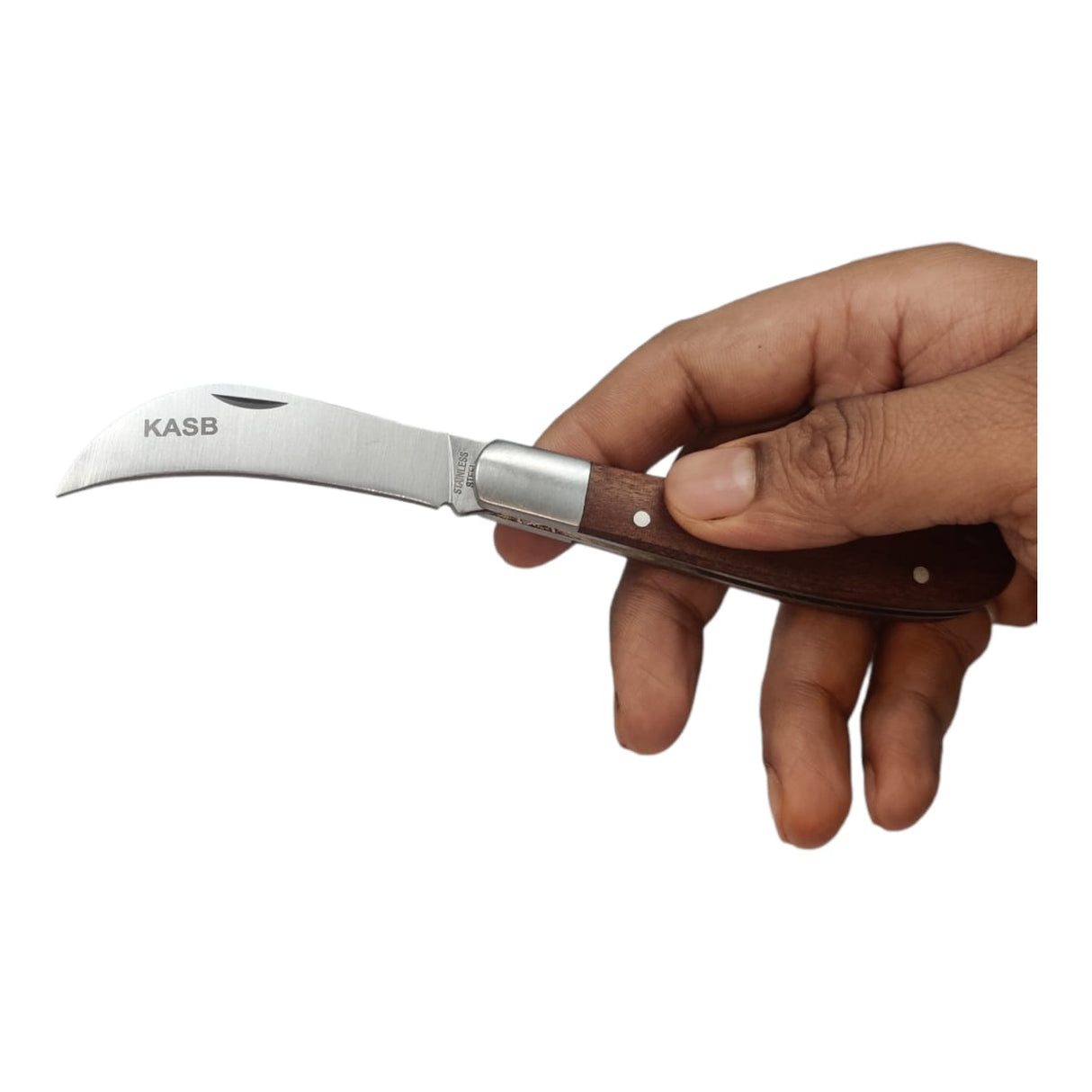 سكين تقليم قابلة للطي K01، شفرة من الفولاذ المقاوم للصدأ للاستخدام في المزارع والحدائق