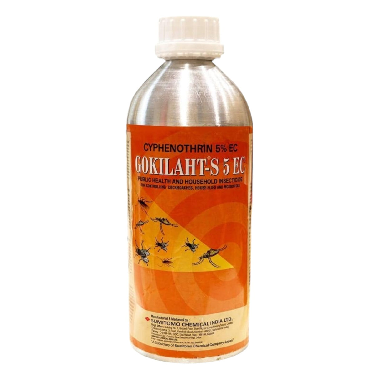 Sumitomo Gokilaht -S 5 EC, Cyphenothrin 5%EC, 1 L, Household Insecticide Chemical, For House Fly, Ant, Mosquito, Cockroach, Bed Bug