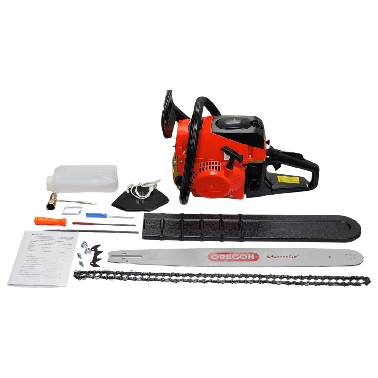 Shapura Petrol Chainsaw 22", WIth OREGON Chain For Cutting Branch For Commercial Use