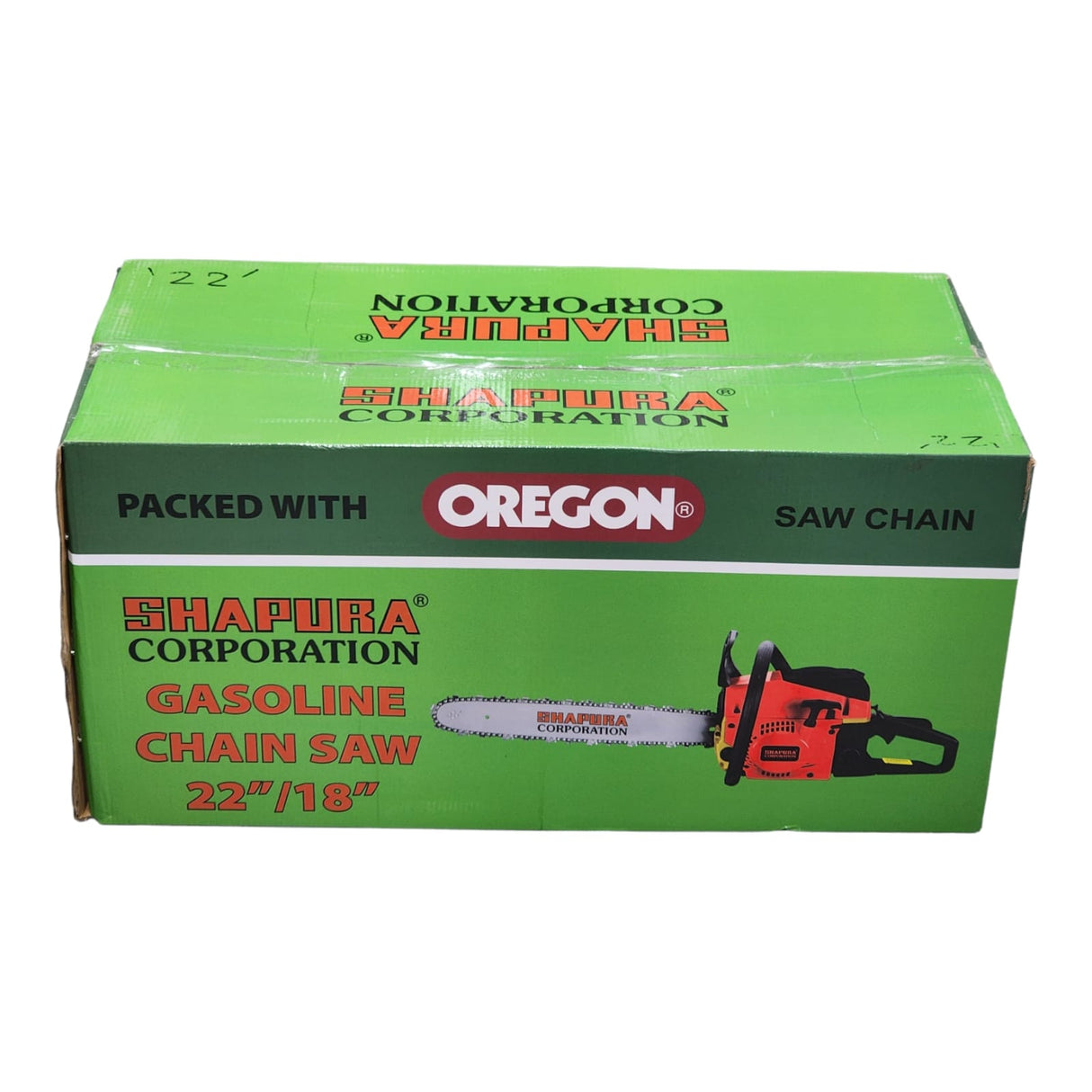 Shapura Petrol Chainsaw 22", WIth OREGON Chain For Cutting Branch For Commercial Use