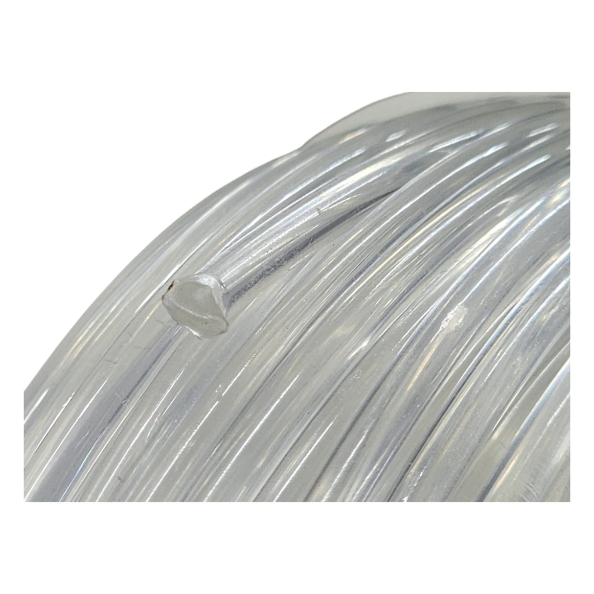 خيط قص جينوالا 1 كجم (100 متر)، 3 مم، مربع، أبيض لقص الأعشاب