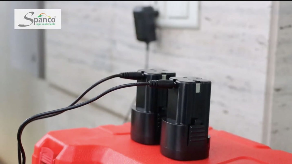 SPANCO Electric Pruning Shear (SEPS-604) - Plug in Battery, 16.8V Power, 25mm Cutting, Fast Charge (1.5-2 HR), Long Battery Life (2-3 HR), Electric Branch Cutter