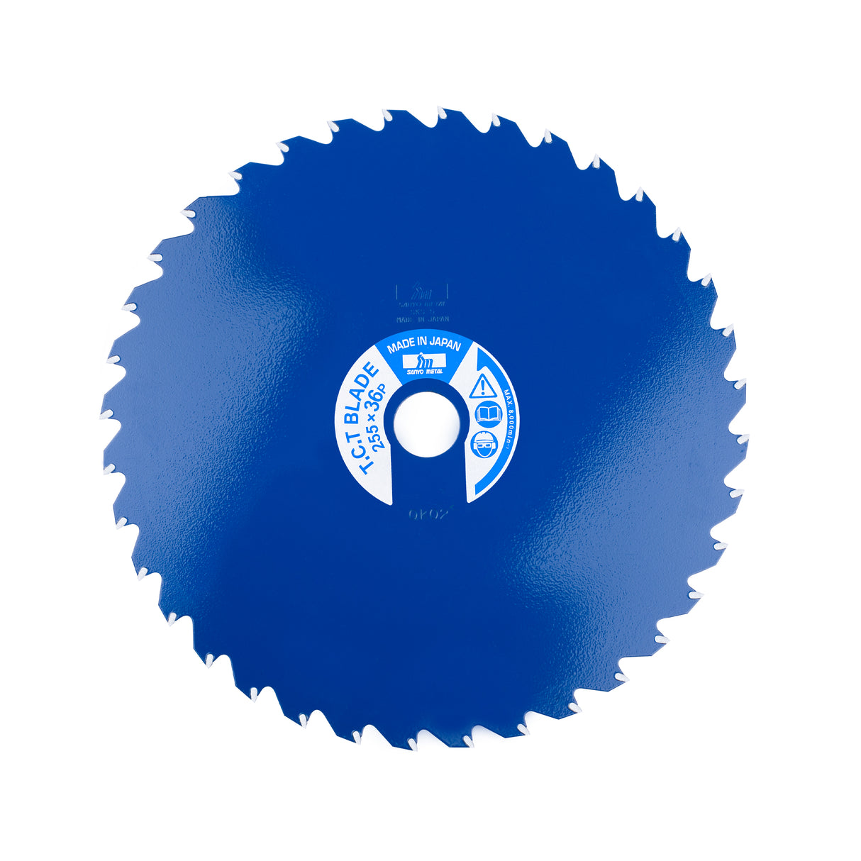 Sanyo Metal TCT Saw Blade 10 Inch (255mm) 36Teeth, Can Cut Upto 4 Inch, For All Brush Cutters, For Cutting Mulberry, Sugarcane, All Type of Agri Crops & Fodder Grass (Made in Japan) (36T X 10 Inch)