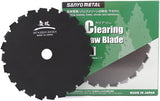 Sanyo Metal Clearing Saw Blade For All Brush Cutters, 9 Inches (225 mm), 24Teeth, For Cutting Bamboo, Trees & Branches, Shrubs, Cuts Upto 3 Inch (Made in Japan) (24T X 9 Inch)