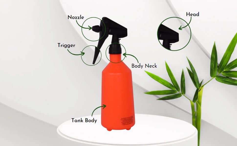 Mercury 360 Garden Sprayer 1 Litre, Dual Action Spraying | Sprayer Bottle for Plants | Gardening Water Pump Sprayer | Plant Spray Bottle for Garden