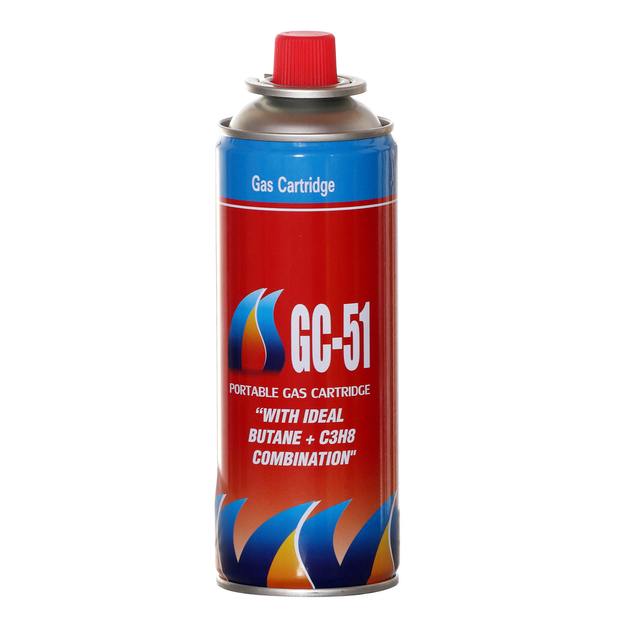 علبة غاز البوتان GC51، علبة تحتوي على 25 قطعة لجهاز الضباب الحراري الصغير والتخييم في الهواء الطلق لموقد الغاز المحمول