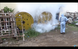 آلة الضباب الحراري البارد المحمولة SS FOG 180 AF 2 في 1 بسعة 6 لتر، للاستخدام في المناطق الكبيرة، صُنعت في كوريا