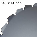 Sanyo Metal Clearing Saw Blade For All Brush Cutters, 10 Inches (250 mm), 26Teeth, For Cutting Bamboo, Trees & Branches, Shrubs, Cuts Upto 4 Inch (Made in Japan) (26T X 10 Inch)