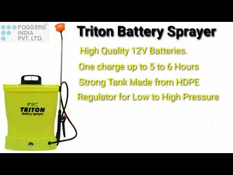 بخاخ بطارية Triton 16 لتر عالي التحمل، للرش الزراعي والمبيدات الحشرية، مع لمبة LED